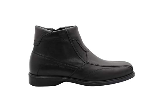 Botas de cuero hechas a mano para hombre AIR Step, color Negro, talla 42 2/3 EU