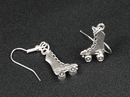 botas de patines patines patines pendientes Miniblings alta plata botas de patines patines patines pendientes Miniblings alta plata