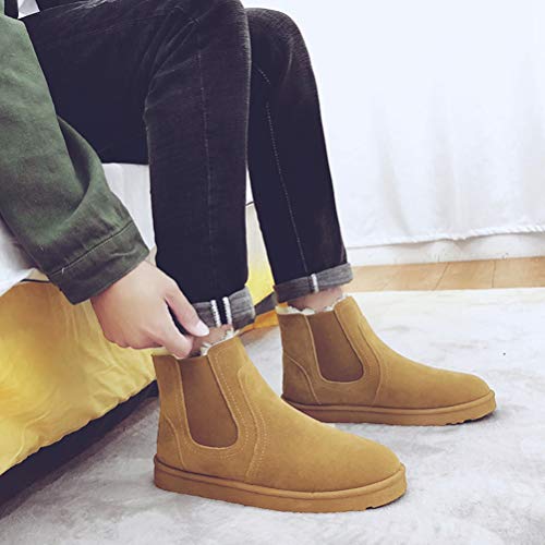 Botas De Tobillo De Invierno Forradas Botas De Nieve CáLidas Mujeres Planas Felpa Comodidad Clima FríO Zapatos Al Aire Libre Botas TéRmicas para NiñAs