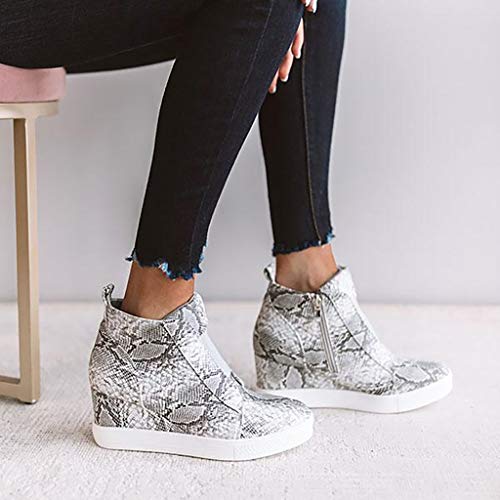Botas Mujer Invierno Tacon Altas Calentar Botines Nieve Zapatillas con Estampade de Serpiente Outdoor Casuales Zapatos de Cuña Plataforma 3-5 cm Fannyfuny Botas Mujer Invierno Tacon Altas Calentar Botines Nieve Zapatillas con Estampade de Serpiente Outdoor Casuales Zapatos de Cuña Plataforma 3-5 cm Fannyfuny