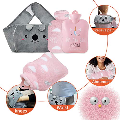 Botella de agua caliente con tapa 1L, 3 en 1 Botellas de agua caliente de goma con forro polar para manos y cintura larga, gris Bolsa caliente de invierno para piernas traseras, pies, cuello y hombros Botella de agua caliente con tapa 1L, 3 en 1 Botellas de agua caliente de goma con forro polar para manos y cintura larga, gris Bolsa caliente de invierno para piernas traseras, pies, cuello y hombros