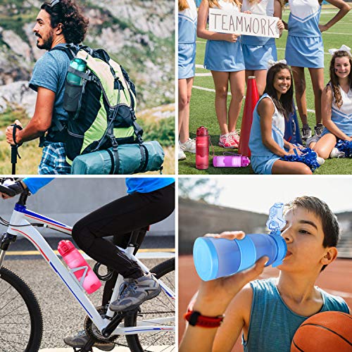 Botella de Agua Deporte 500ml/700ml/1l, sin bpa tritan plastico, Reutilizables a Prueba de Fugas Botellas Potable con Filtro para niños, Colegio, Sport, Gimnasio, Trekking, Bicicleta (Dark Red, 500ml) Botella de Agua Deporte 500ml/700ml/1l, sin bpa tritan plastico, Reutilizables a Prueba de Fugas Botellas Potable con Filtro para niños, Colegio, Sport, Gimnasio, Trekking, Bicicleta (Dark Red, 500ml)