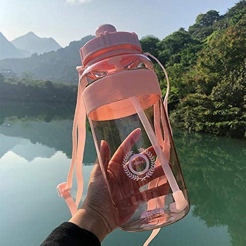 Botella de Agua para Deportes de Fitness al Aire Libre Botella de Agua para Bicicleta de montaña portátil de Gran Capacidad - Verde, 1500 ml