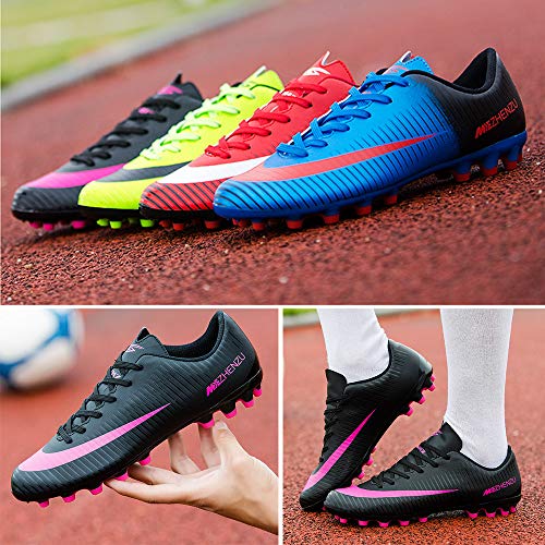 BOTEMAN Botas de Fútbol para Hombre Spike Zapatos de Fútbol Aire Libre Profesionales Atletismo Deporte Zapatillas de Fútbol Training