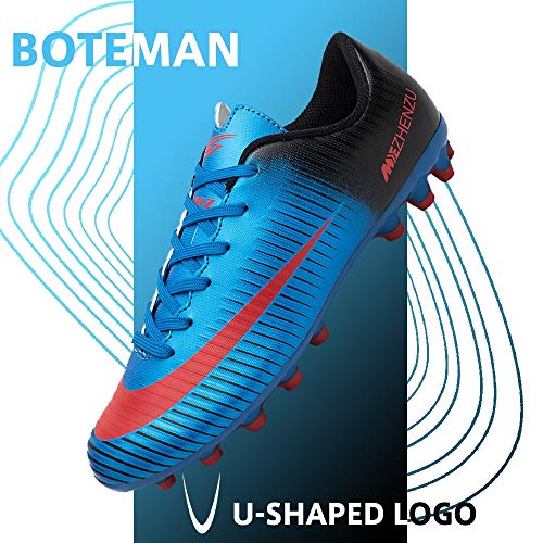 BOTEMAN Botas de Fútbol para Hombre Spike Zapatos de Fútbol Aire Libre Profesionales Atletismo Deporte Zapatillas de Fútbol Training