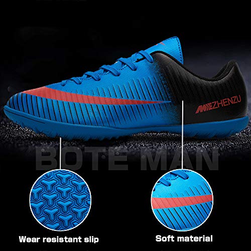 BOTEMAN Zapatillas de Fútbol Hombre Profesionales Zapatos de fútbol Spike Aire Libre Atletismo Zapatos de Entrenamiento Botas de Fútbol Juvenil