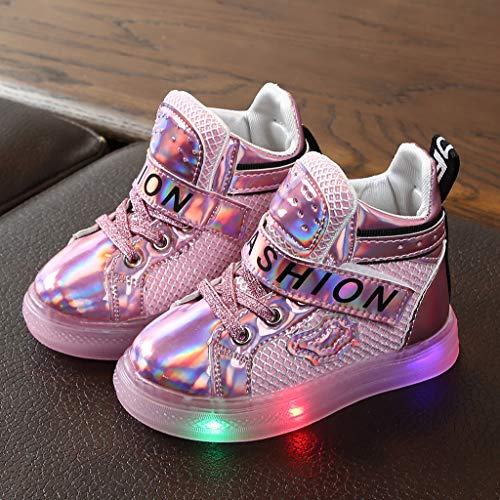 Botines Casuales Led NiñOs Y NiñAs Zapatillas Antideslizantes Zapatillas De Deporte Zapatos Luminosos Lentejuelas Zapatos Planos Halloween/Navidad/AñO Nuevo Regalo/Zapatos De Fiesta De CumpleañOs