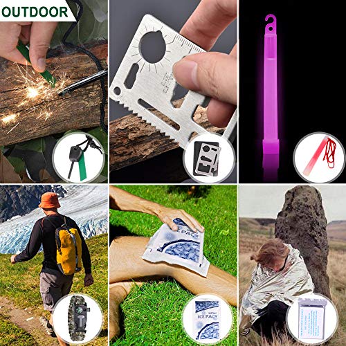 Botiquín de Primeros Auxilios de 200 Piezas,con Hielo, Manta de Emergencia,Máscara de RCP, Survival Tools Kit Bolsa Médica Emergencias para Coche, Hogar, Camping, Caza, Viajes, Aire Libre o Deportes Botiquín de Primeros Auxilios de 200 Piezas,con Hielo, Manta de Emergencia,Máscara de RCP, Survival Tools Kit Bolsa Médica Emergencias para Coche, Hogar, Camping, Caza, Viajes, Aire Libre o Deportes