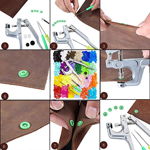 Botones de Presion T5 Botones Snaps Plastico Resin Botones con Alicates de Presión conde Plástico Botón de Presión de Resina DIY 24 Colores 12mm Conjunto de botones 360 Set (Con Alicates de Presión) Botones de Presion T5 Botones Snaps Plastico Resin Botones con Alicates de Presión conde Plástico Botón de Presión de Resina DIY 24 Colores 12mm Conjunto de botones 360 Set (Con Alicates de Presión)