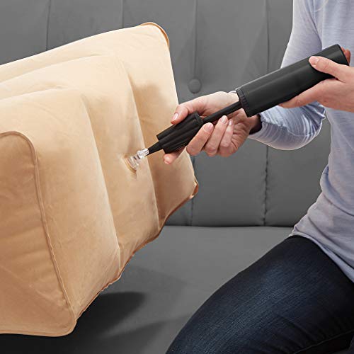 BOTOPRO - Leg Ramp, Almohada Hinchable para Reposo de Pies y Piernas. Incluye Inflador de Doble acción - Anunciado en TV