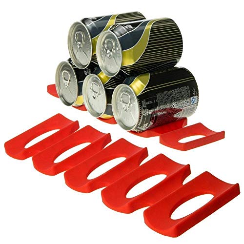 (Bottle Mats) - Prochive Silicone Beer Cola Wine Bottle Mats, Water Bottles & Food Cans Rack Holder Stack, Perfect Kitchen Cabinet And Fridge Stack Storage, Bottles Cans Fridge Organiser, 1 Pcs, Red (Bottle Mats) - Prochive Silicone Beer Cola Wine Bottle Mats, Water Bottles & Food Cans Rack Holder Stack, Perfect Kitchen Cabinet And Fridge Stack Storage, Bottles Cans Fridge Organiser, 1 Pcs, Red