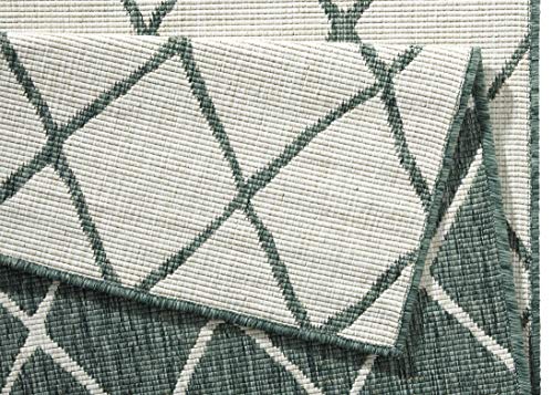 bougari Alfombra Reversible para Interior y Exterior, Color Verde y Crema, 200 x 290 cm bougari Alfombra Reversible para Interior y Exterior, Color Verde y Crema, 200 x 290 cm