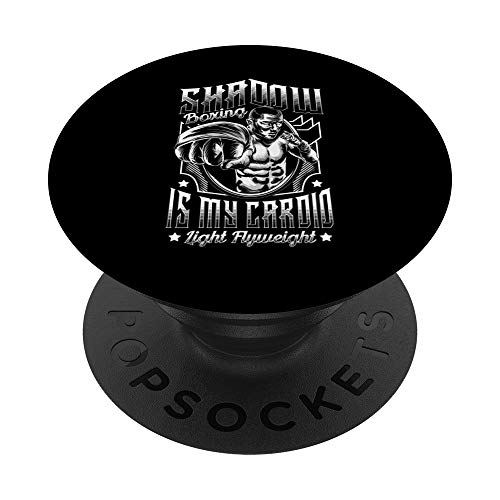 Boxeador de sombra ligero de peso mosca Cardio Boxer PopSockets Agarre y Soporte para Teléfonos y Tabletas