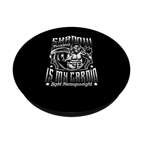 Boxeador de sombra ligero y pesado Cardio Boxer PopSockets Agarre y Soporte para Teléfonos y Tabletas