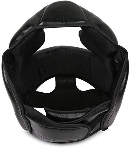 Boxeo Casco Protector Entrenamiento Adultos Competencia Protector de Cabeza Cerrado Tipo Artes Marciales Fitness Equipment Tocados Taekwondo Práctico Piel Sintética Karate (Negro) - Negro Boxeo Casco Protector Entrenamiento Adultos Competencia Protector de Cabeza Cerrado Tipo Artes Marciales Fitness Equipment Tocados Taekwondo Práctico Piel Sintética Karate (Negro) - Negro