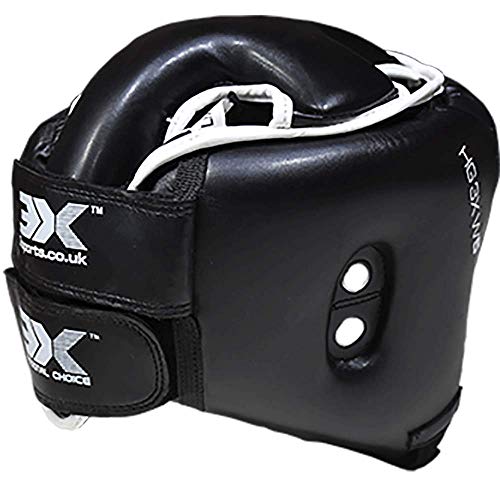 Boxeo Jefe De Guardia Cara Descubierta Cuero Liani Sombrero MMA Casco De Combate Lucha Protector Cabeza De Karate Protección Muay Thai Protector Facial Taekwondo Kickboxing Krav Maga Artes Marciales Boxeo Jefe De Guardia Cara Descubierta Cuero Liani Sombrero MMA Casco De Combate Lucha Protector Cabeza De Karate Protección Muay Thai Protector Facial Taekwondo Kickboxing Krav Maga Artes Marciales