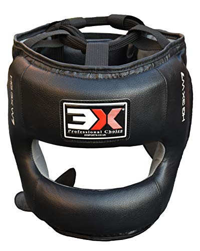 Boxeo Sombrero MMA Cara Completa Protector De Karate Cuero Muay Thai Jefe De Guardia UFC Luchando Artes Marciales Casco De Combate Formación Proteccion Kickboxing Protector De Cabeza De Taekwondo