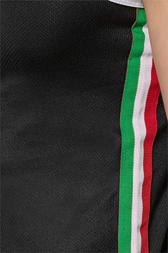 Boxeur des rues - Black Boxing Tank Top with Italian-Flag Detail, Man Boxeur des rues - Black Boxing Tank Top with Italian-Flag Detail, Man