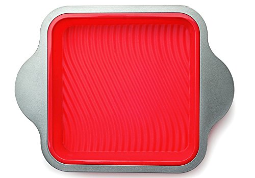 Boxiki Kitchen Molde de Silicona para Brownies | Molde Profesional Antiadherente Cuadrado de 20.3 cm Mejor Accesorio para Hornear | Aprobado por la FDA con Marco de Acero + Asas Boxiki Kitchen Molde de Silicona para Brownies | Molde Profesional Antiadherente Cuadrado de 20.3 cm Mejor Accesorio para Hornear | Aprobado por la FDA con Marco de Acero + Asas