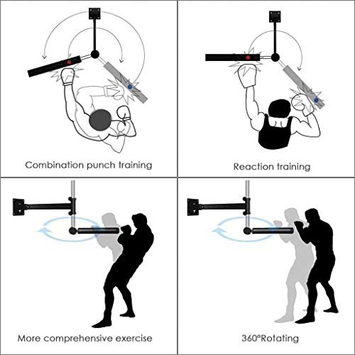 Boxing Speed Trainer Punching Ball Spinning Barm, Montaje En Pared Boxeo Rápido Reflex-Bar para Adultos, Niños Y Niñas Boxing Speed Trainer Punching Ball Spinning Barm, Montaje En Pared Boxeo Rápido Reflex-Bar para Adultos, Niños Y Niñas