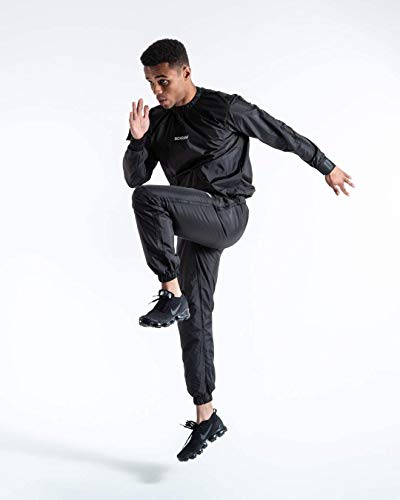 BOXRAW Traje De Sudoración Hagler Top y Pantalones Set, Sin Riesgo De Rasgar Boxeo MMA Formación Gimnasio (XXL) BOXRAW Traje De Sudoración Hagler Top y Pantalones Set, Sin Riesgo De Rasgar Boxeo MMA Formación Gimnasio (XXL)