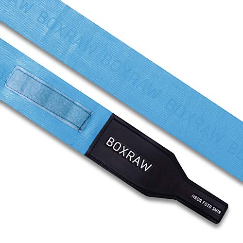 BOXRAW Vendas De Boxeo Profesionales 4.5m Azúl Neón | Gratis Bolsa De Transporte & Correas de Goma | Boxeo MMA Envolturas De Manos Elásticas BOXRAW Vendas De Boxeo Profesionales 4.5m Azúl Neón | Gratis Bolsa De Transporte & Correas de Goma | Boxeo MMA Envolturas De Manos Elásticas