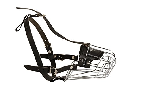 Bozal para perro con jaula de alambre para caminar diariamente y sesiones de entrenamiento – Se adapta a boxeadores, bulldog inglés pequeño Bozal para perro con jaula de alambre para caminar diariamente y sesiones de entrenamiento – Se adapta a boxeadores, bulldog inglés pequeño