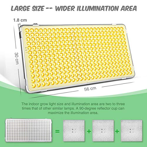 Bozily Lámpara de Plantas, Lámpara LED Cultivo 300W para Plantas de Interior, Cabezal Dual de Espectro Completo, 338 LED, Auto On/Off, Led Cultivo Interior Crecimiento y Floracion Bozily Lámpara de Plantas, Lámpara LED Cultivo 300W para Plantas de Interior, Cabezal Dual de Espectro Completo, 338 LED, Auto On/Off, Led Cultivo Interior Crecimiento y Floracion