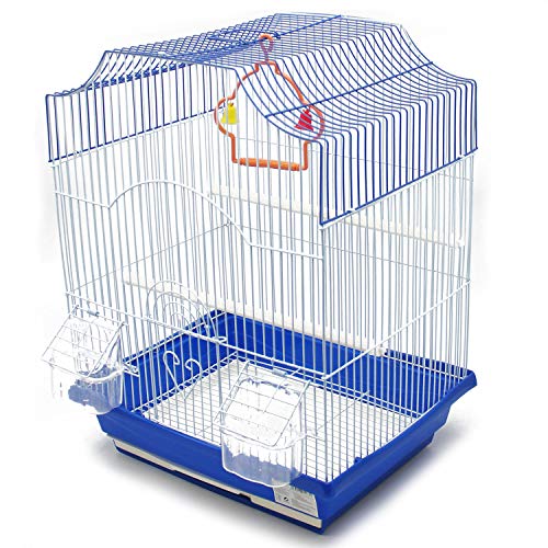 BPS Jaula Pájaros Metal con Comedero Bebedero Columpio Saltador Cubeta Color envia al Azar (33 x 26 x 46 cm) BPS-1233 BPS Jaula Pájaros Metal con Comedero Bebedero Columpio Saltador Cubeta Color envia al Azar (33 x 26 x 46 cm) BPS-1233