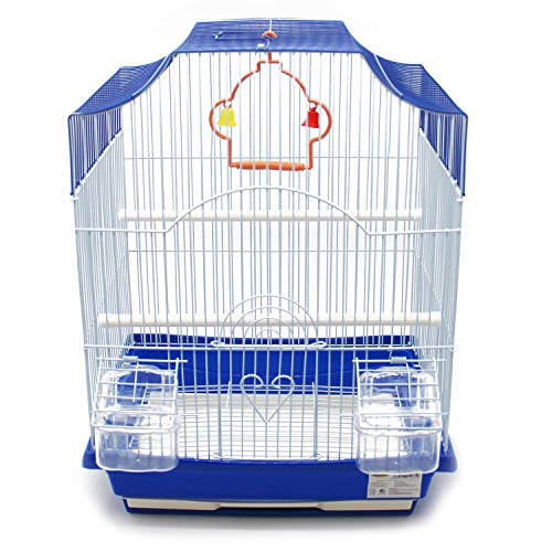 BPS Jaula Pájaros Metal con Comedero Bebedero Columpio Saltador Cubeta Color envia al Azar (33 x 26 x 46 cm) BPS-1233 BPS Jaula Pájaros Metal con Comedero Bebedero Columpio Saltador Cubeta Color envia al Azar (33 x 26 x 46 cm) BPS-1233