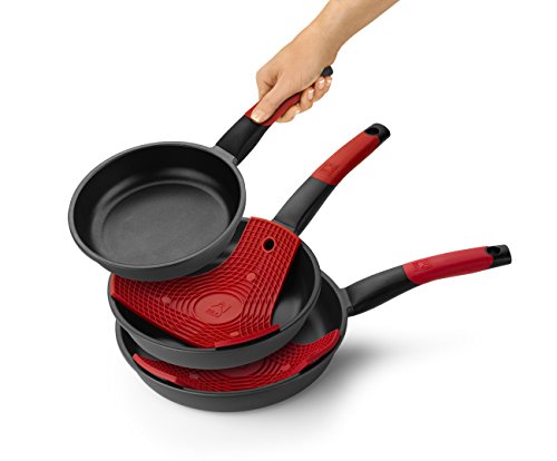 BRA Premiere- Set de 3 sartenes, aluminio fundido antiadherente, aptas para todo tipo de cocinas, incluido inducción, 18, 22 y 26 cm BRA Premiere- Set de 3 sartenes, aluminio fundido antiadherente, aptas para todo tipo de cocinas, incluido inducción, 18, 22 y 26 cm