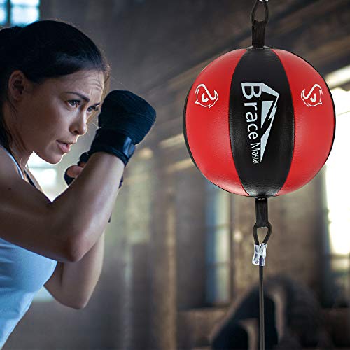 Brace Master - Bolsa de Boxeo con Soporte para Boxeo (Rojo)