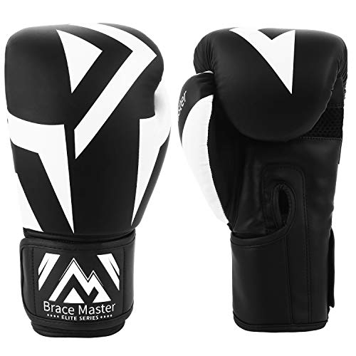 Brace Master Guantes de Boxeo Guantes de Bolsa Pesada Serie de Cuero de Calidad DG 2.0 Ideal para Kickboxing Muay Thai Sparring Training Bag