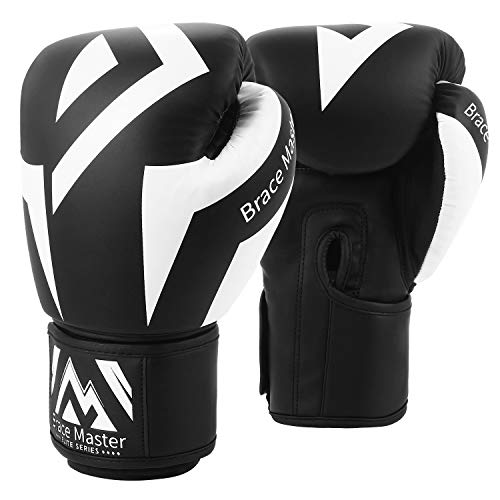 Brace Master Guantes de Boxeo Guantes de Bolsa Pesada Serie de Cuero de Calidad DG 2.0 Ideal para Kickboxing Muay Thai Sparring Training Bag