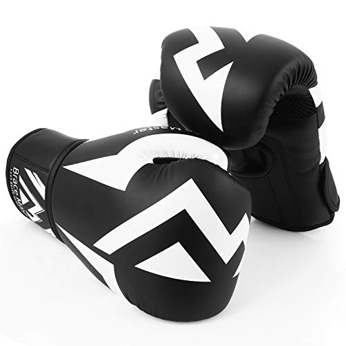 Brace Master Guantes de Boxeo Guantes de Bolsa Pesada Serie de Cuero de Calidad DG 2.0 Ideal para Kickboxing Muay Thai Sparring Training Bag