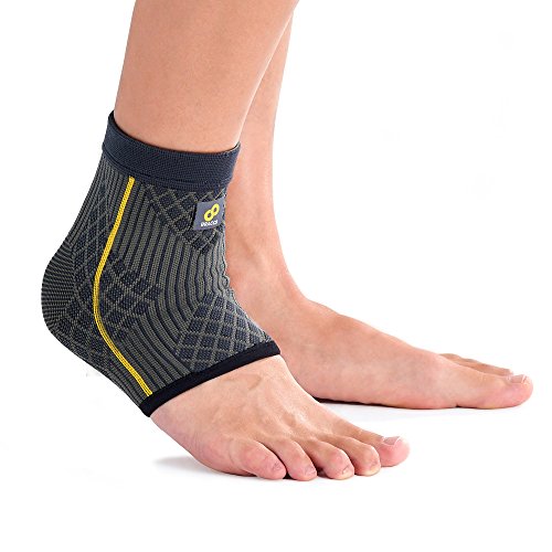 Bracoo FE91 I Tobillera Transpirable Compresión Dinámica. Movimiento Natural. Mayor Estabilidad. Fascitis Plantar, Inflamación, Dolor. Unisex. Ambos Pies. Ideal Deportes. 1Unidad x Pack. Talla M Bracoo FE91 I Tobillera Transpirable Compresión Dinámica. Movimiento Natural. Mayor Estabilidad. Fascitis Plantar, Inflamación, Dolor. Unisex. Ambos Pies. Ideal Deportes. 1Unidad x Pack. Talla M