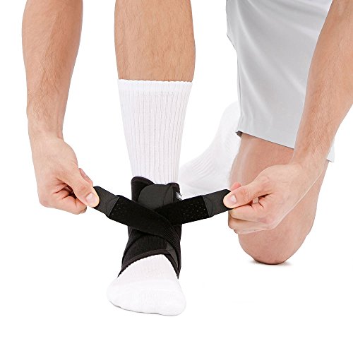 Bracoo FP30 I Tobillera Neopreno Ajustable con Estabilizadores Laterales, Transpirable, Rehabilitación Lesiones, Tobillo Derecho e Izquierdo, Hombre, Mujer, 1Unidad por Pack, Talla S-M Bracoo FP30 I Tobillera Neopreno Ajustable con Estabilizadores Laterales, Transpirable, Rehabilitación Lesiones, Tobillo Derecho e Izquierdo, Hombre, Mujer, 1Unidad por Pack, Talla S-M