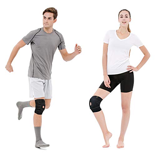 BRACOO KS10 Rodillera Ajustable en Neopreno, Menisco, Rótula Abierta, Ideal para Artritis, Rehabilitación y Prevención de Lesiones, Tendinitis, Hombre y Mujer, Talla Única, Negro BRACOO KS10 Rodillera Ajustable en Neopreno, Menisco, Rótula Abierta, Ideal para Artritis, Rehabilitación y Prevención de Lesiones, Tendinitis, Hombre y Mujer, Talla Única, Negro