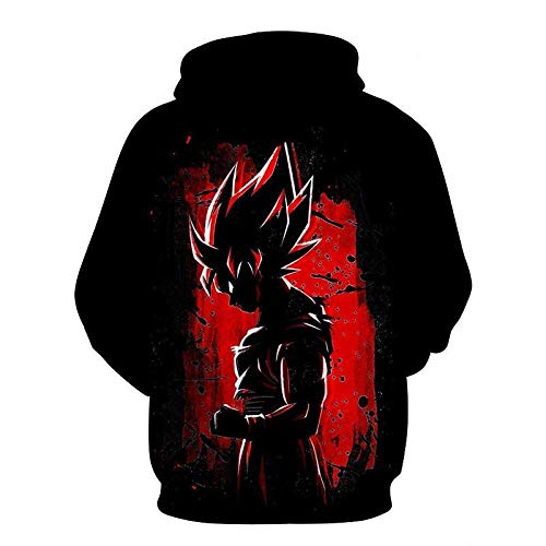 Bragon Ball Z Super Saiyans Hoodie Men Son Goku 3D Hoodies Hombre Mujer Harajuku Anime Super Instinct Goku Sudaderas con Estampado Coat-Wy267_XL