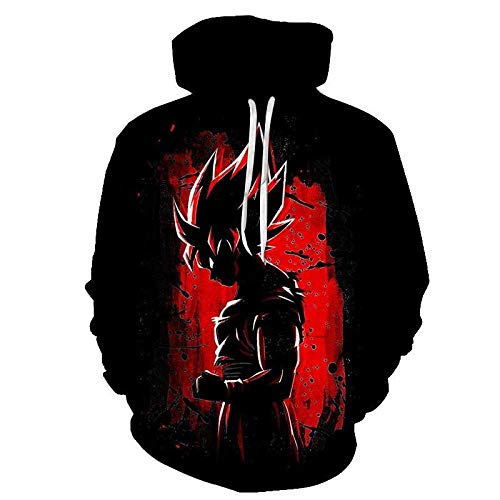 Bragon Ball Z Super Saiyans Hoodie Men Son Goku 3D Hoodies Hombre Mujer Harajuku Anime Super Instinct Goku Sudaderas con Estampado Coat-Wy267_XL