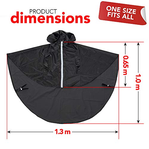 Bramble Poncho para Silla de Ruedas Estándar - Impermeable - A Prueba de Viento - Protección Ideal contra la Lluvia y el Viento - Se Adapta a Todas Las sillas de Ruedas Normales.