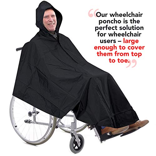 Bramble Poncho para Silla de Ruedas Estándar - Impermeable - A Prueba de Viento - Protección Ideal contra la Lluvia y el Viento - Se Adapta a Todas Las sillas de Ruedas Normales. Bramble Poncho para Silla de Ruedas Estándar - Impermeable - A Prueba de Viento - Protección Ideal contra la Lluvia y el Viento - Se Adapta a Todas Las sillas de Ruedas Normales.