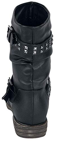 Brandit Botas Biker de Chica Mujer Botas Negro EU39, Poliuretano, Regular