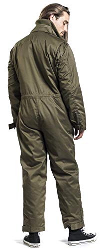 Brandit BW Panzerkombi Abrigo de utilidades de trabajo, verde oliva, S para Hombre Brandit BW Panzerkombi Abrigo de utilidades de trabajo, verde oliva, S para Hombre