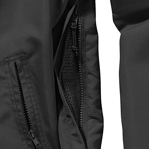 Brandit Summer Chaqueta impermeable para hombre, chubasquero, anorak, chaqueta para entrenar, talla S a 5XL Negro S Brandit Summer Chaqueta impermeable para hombre, chubasquero, anorak, chaqueta para entrenar, talla S a 5XL Negro S