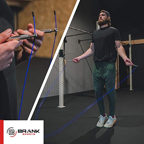 Brank Sports® Paquetes de Cables de Repuesto para Combas Crossfit | 2 Cuerdas de Acero para Cuerdas de Saltar de Velocidad