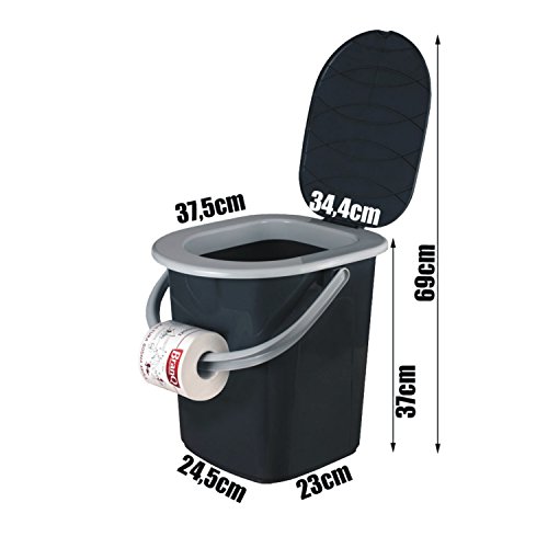 Branq - Inodoro para Camping 1306, Gris, M Branq - Inodoro para Camping 1306, Gris, M