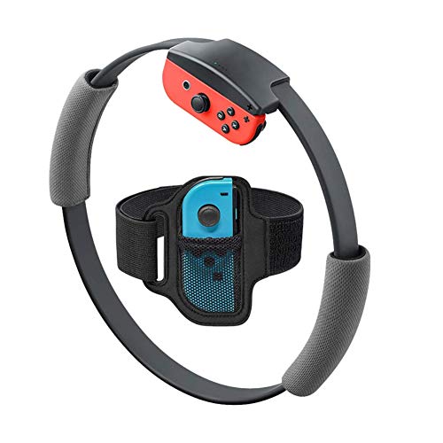 Brazalete de Control Elástica Ajustable de Reemplazo para Juego de Ring Fit Adventure de Nintendo Switch Juego de Ejercicios de Fitness Joycon Adapter 1 pcs (Sin Anillo)