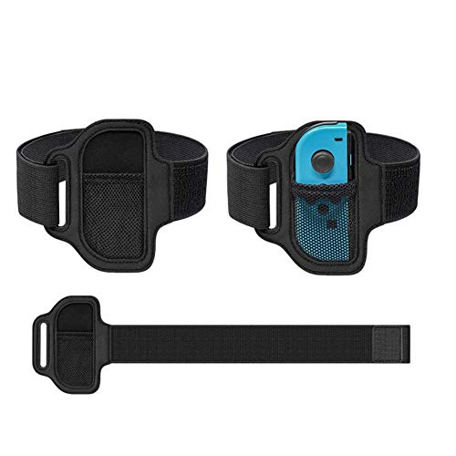 Brazalete de Control Elástica Ajustable de Reemplazo para Juego de Ring Fit Adventure de Nintendo Switch Juego de Ejercicios de Fitness Joycon Adapter 1 pcs (Sin Anillo)