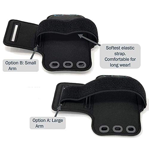 Brazalete Deportivo para Correr Negro Funda Correr Movil para Huawei Mate 20 Lite/P Smart 2019, Xiaomi Mi 8 Lite Mi 9 9T Pro/Pocophone F1 contra Sudor Correa Ajustable con Soporte para Llave